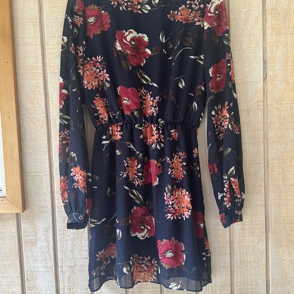 Lulus Pretty Pretender Navy Floral Print Dress - Picture 5 of 6